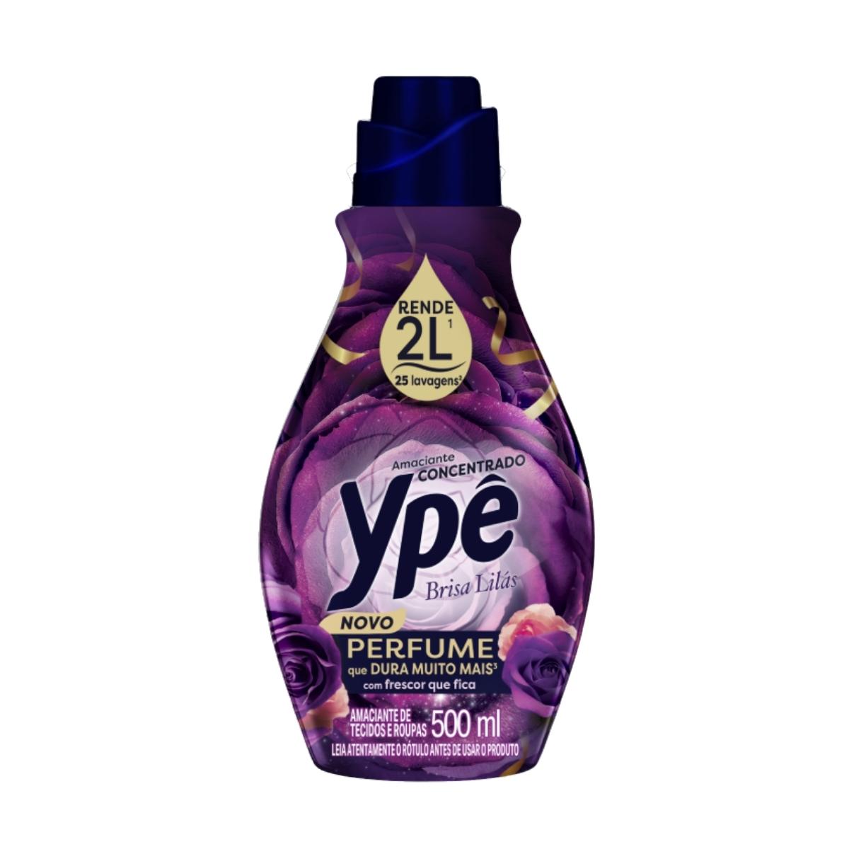 AMACIANTE DE ROUPA CONCENTRADO BRISA LILÁS YPÊ FRASCO 500ML
