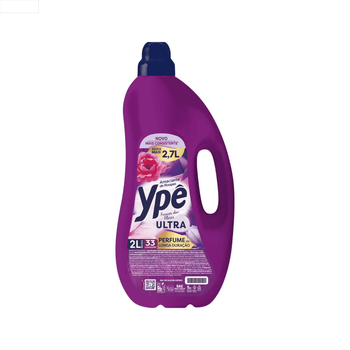 AMACIANTE DE ROUPA FRESCOR DAS FLORES YPÊ ULTRA FRASCO 2L