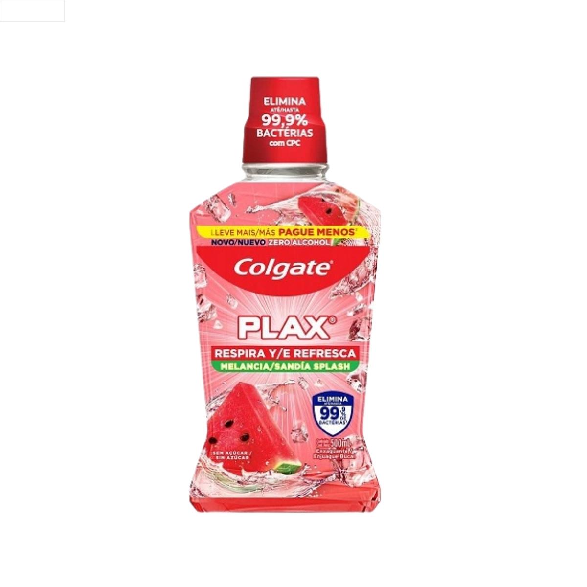 ENXAGUANTE BUCAL COLGATE PLAX MELANCIA 500ML LEVE MAIS PAGUE MENOS