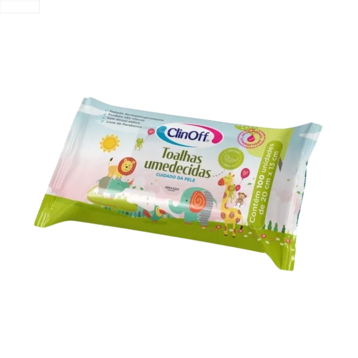 TOALHA UMEDECIDA CUIDADO DA PELE CLINOFF 12X100UN