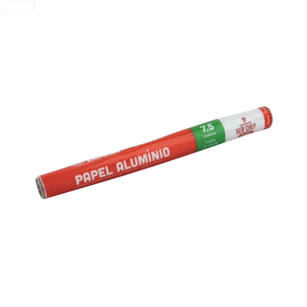 PAPEL ALUMÍNIO 0,45 X 7,5 M CX C/ 25 UNID BOREDA