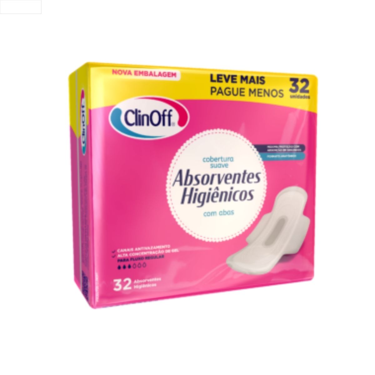 ABSORVENTE CLINOFF COM ABAS 12X32UN