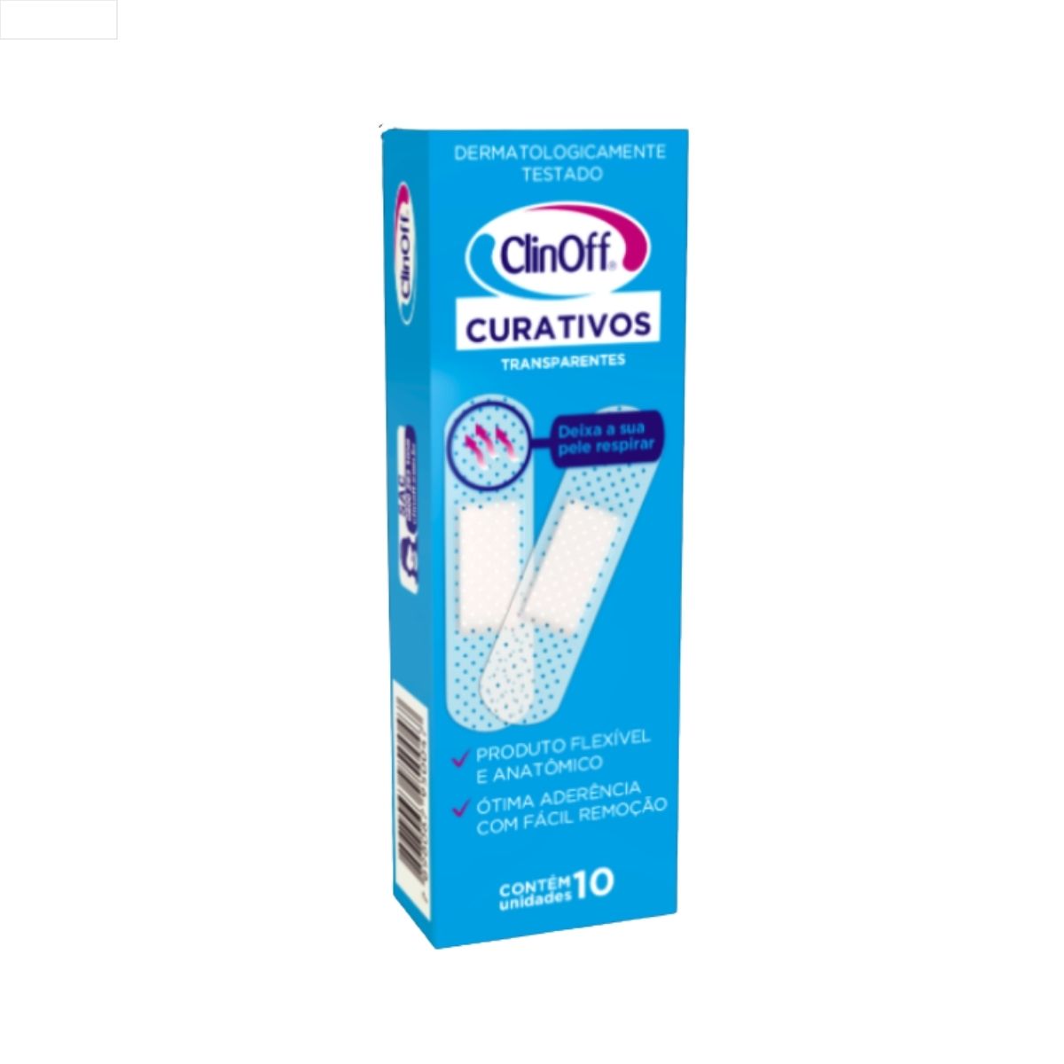 CURATIVO CLINOFF TRANSPARENTE 03X12X10UN