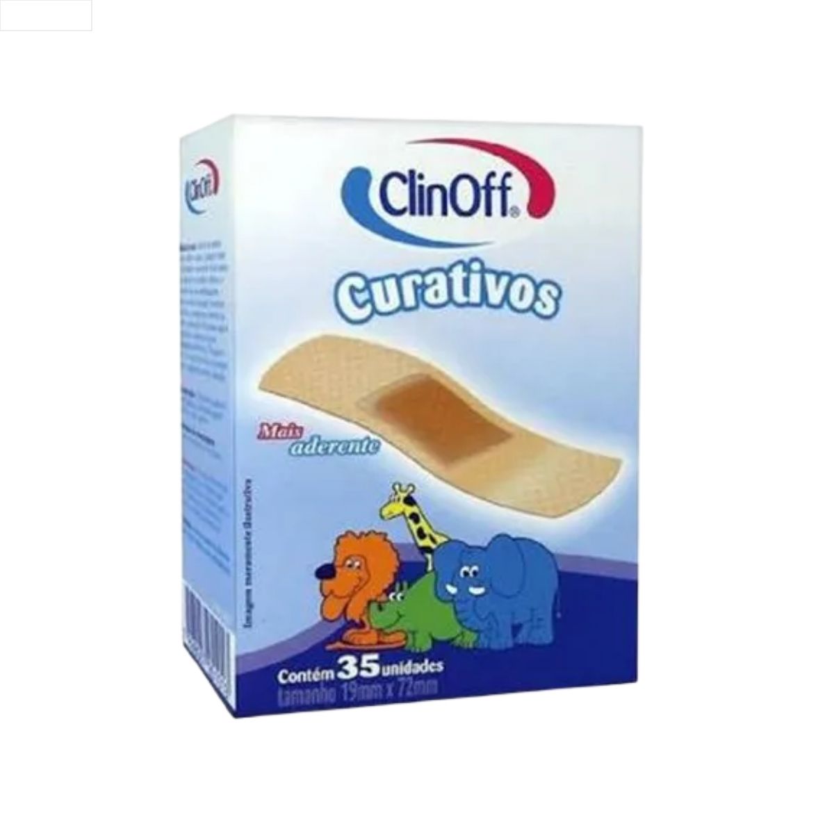 CURATIVO CLINOFF TRANSPARENTE 03X12X35UN