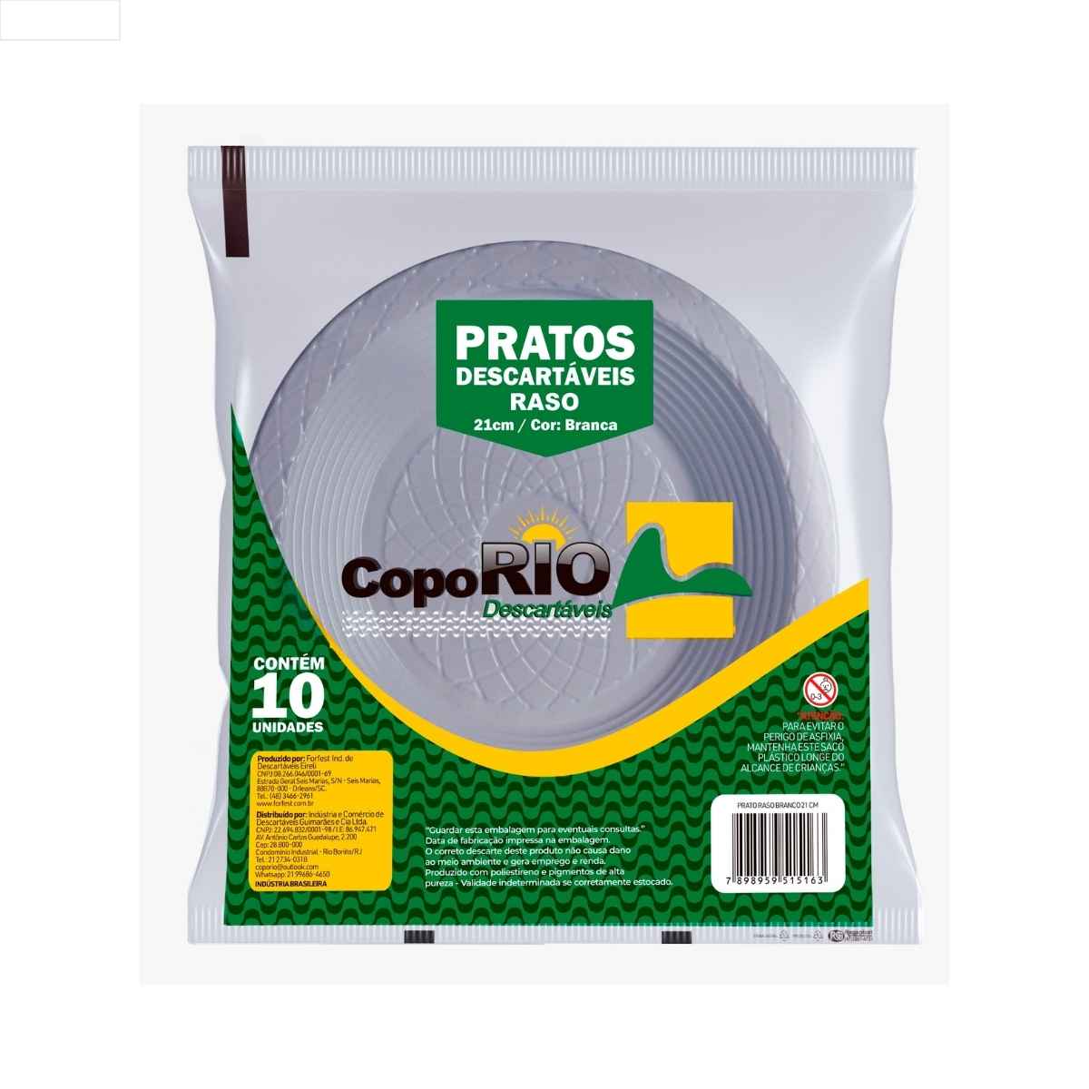 PRATO FUNDO BRANCO 21CM CX.250 UND