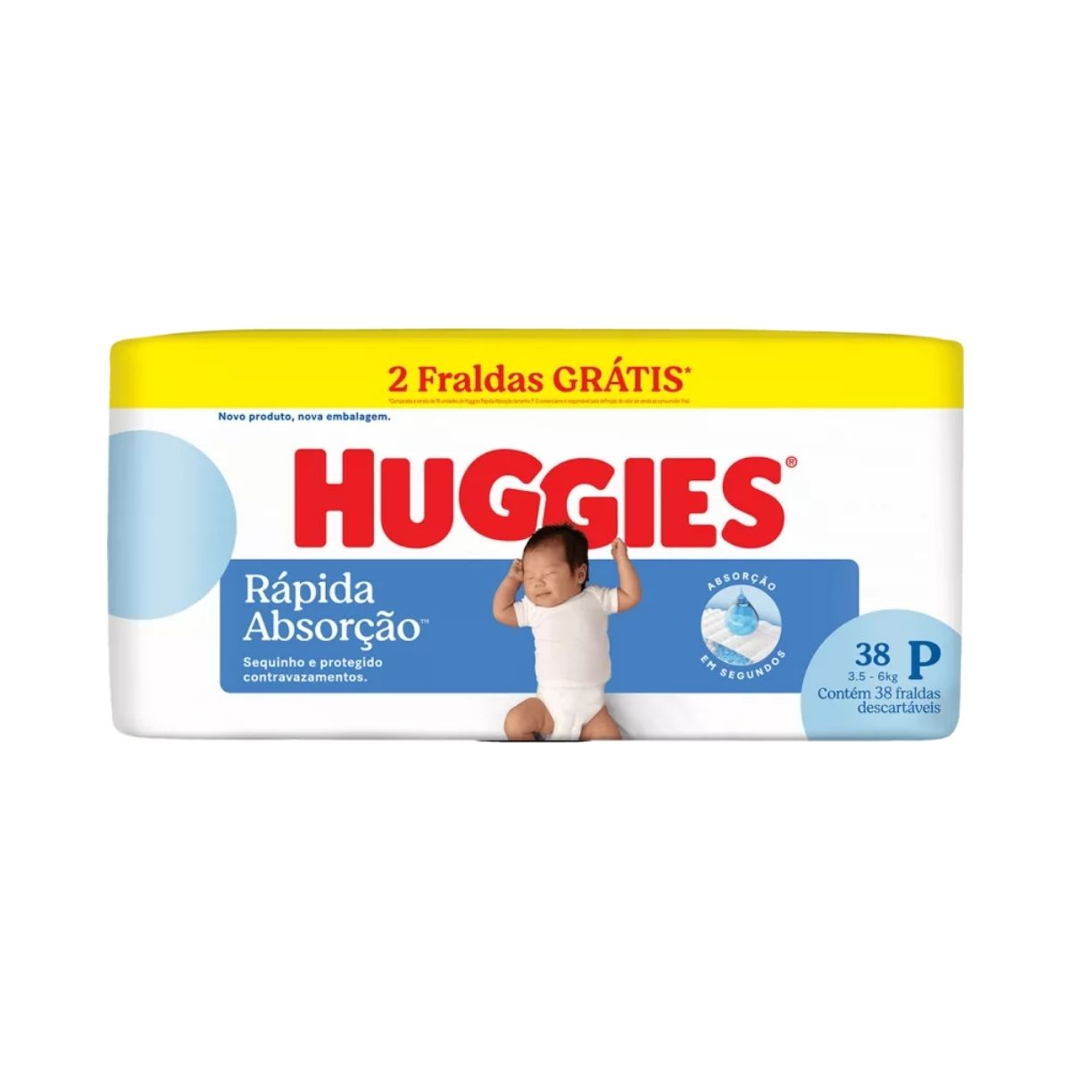 FR HUGGIES TRI PRO MEGUINHA P 38UN(9)
