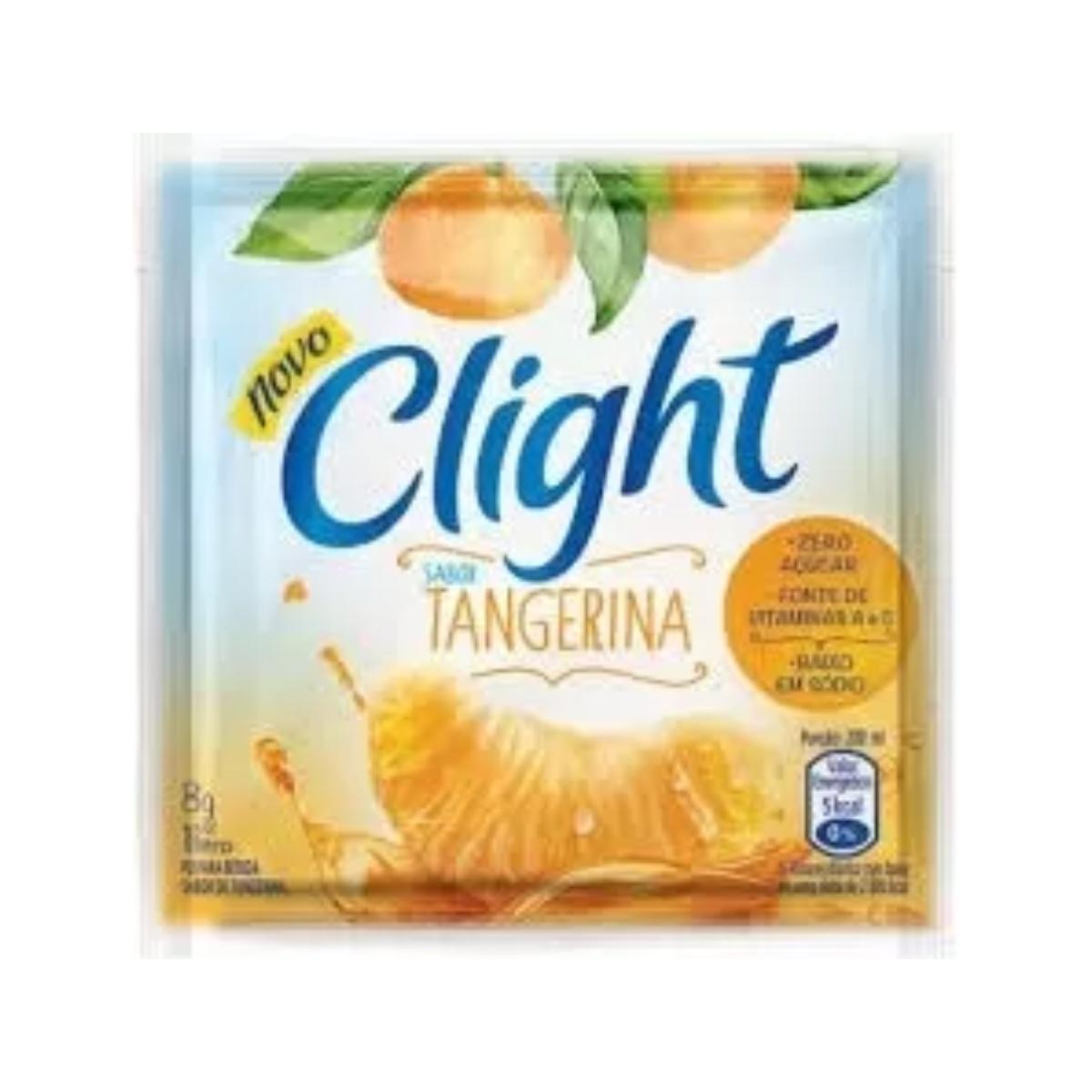REFRESCO EM PÓ CLIGHT TANGERINA 8G DISPLAY C/15 UNIDADES