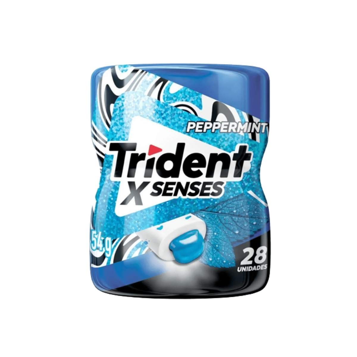 CHICLETE TRIDENT SENSES HORTELÃ 6 UNIDADES C/36