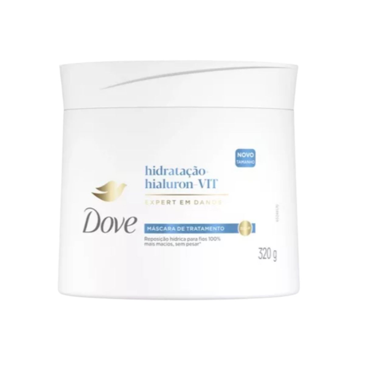 MÁSCARA DE TRATAMENTO DOVE HIDRATAÇÃO + HIALURON-VIT POTE 320G