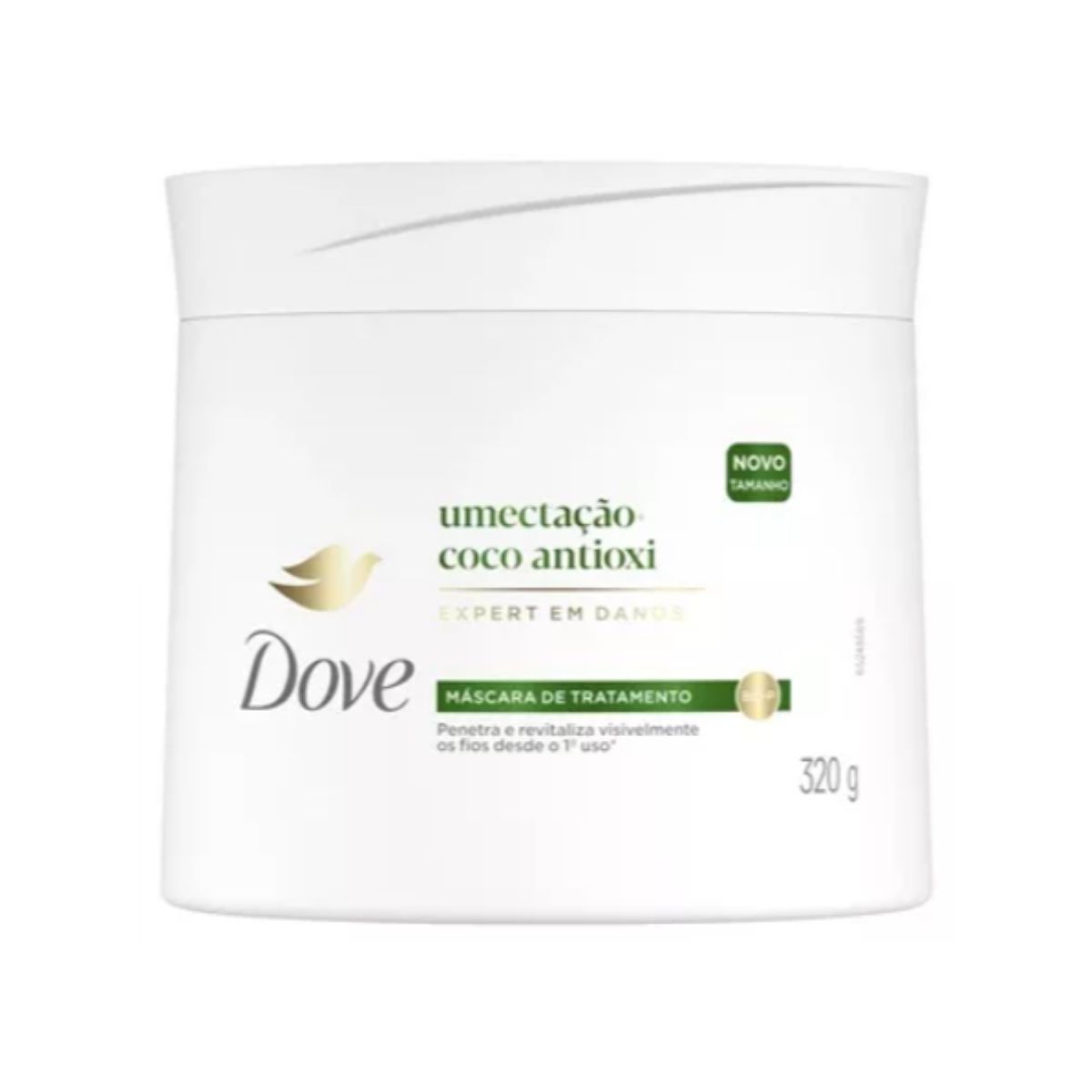 MÁSCARA DE TRATAMENTO DOVE UMECTAÇÃO + COCO ANTIOXI POTE 320G