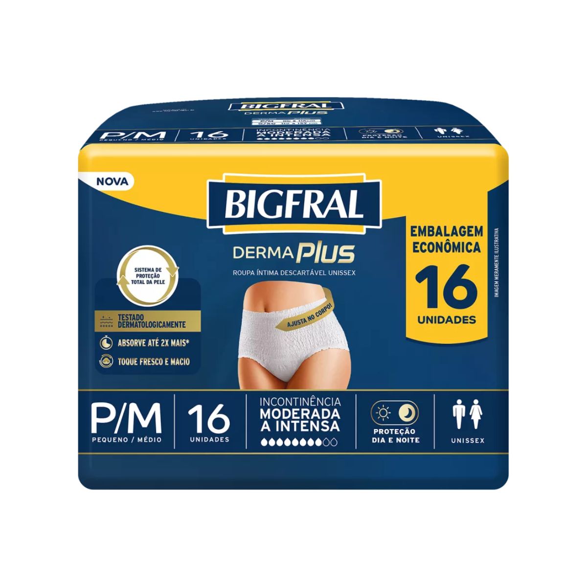 ROUPA INT BIGFRAL C/16 PANTS PREMIUM P/M
