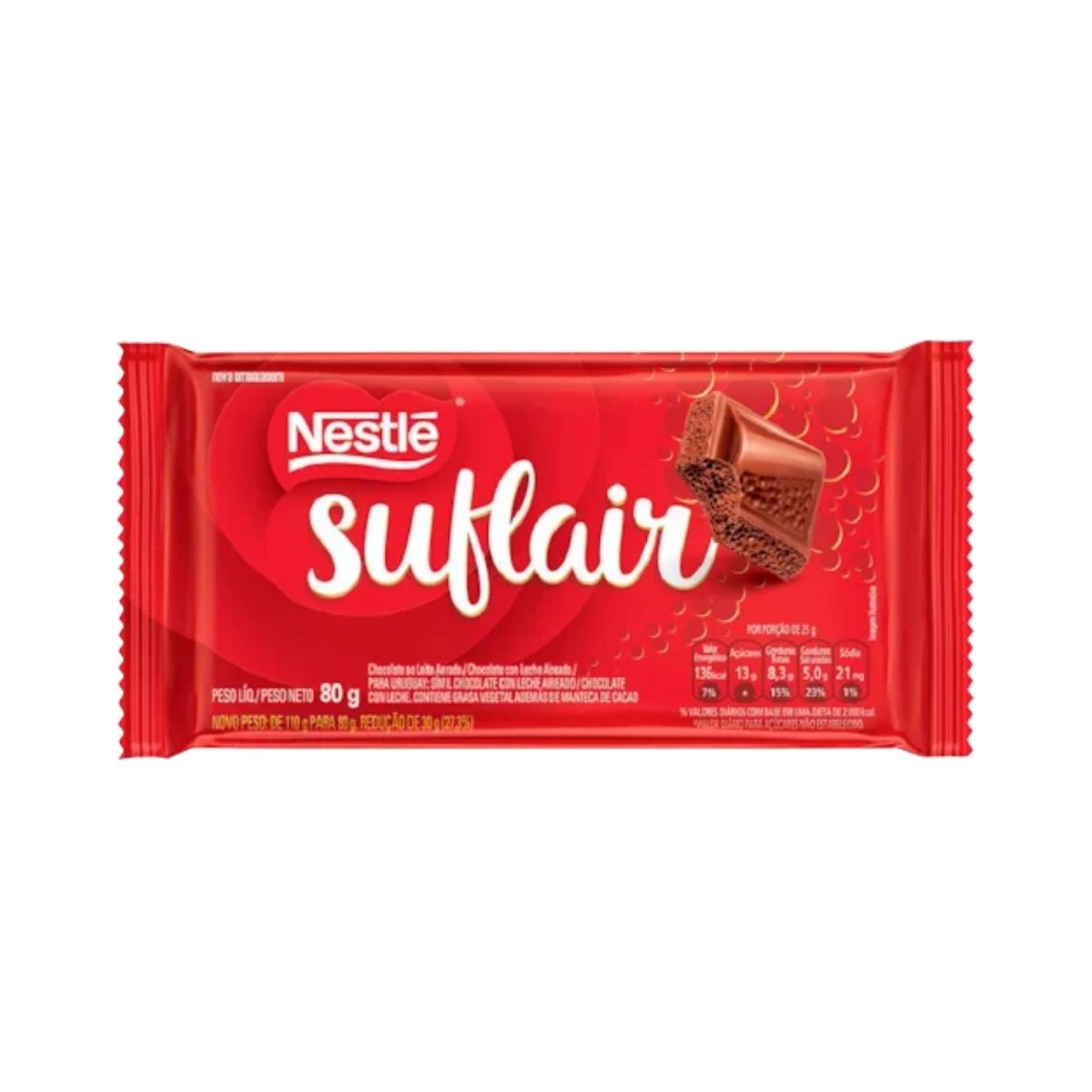 CHOCOLATE SUFLAIR AO LEITE 80G 16 UNIDADES (4)