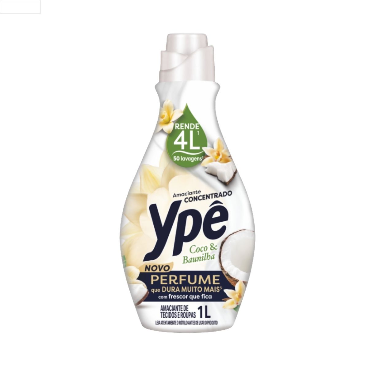 AMACIANTE DE ROUPA CONCENTRADO COCO & BAUNILHA YPÊ FRASCO 1L