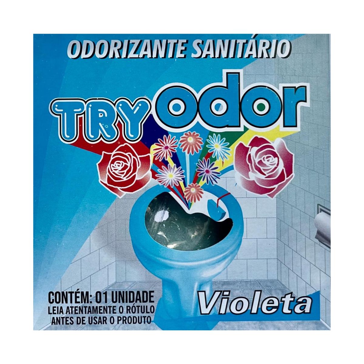 DESINFETANTE SANITÁRIO TRY ODOR PEDRA VIOLETA 40GR C/36 UNIDADES