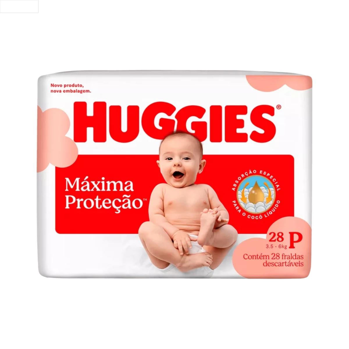 FRALDA INFANTIL HUGGIES C/28 SUPREME CARE JUMBO P