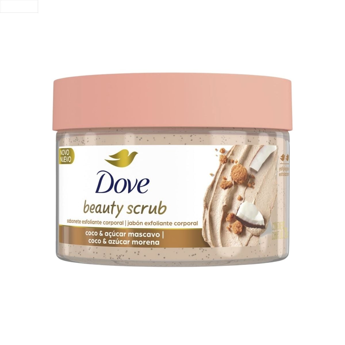 SABONETE ESFOLIANTE CORPORAL DOVE COCO E AÇÚCAR MASCAVO 280G (6)