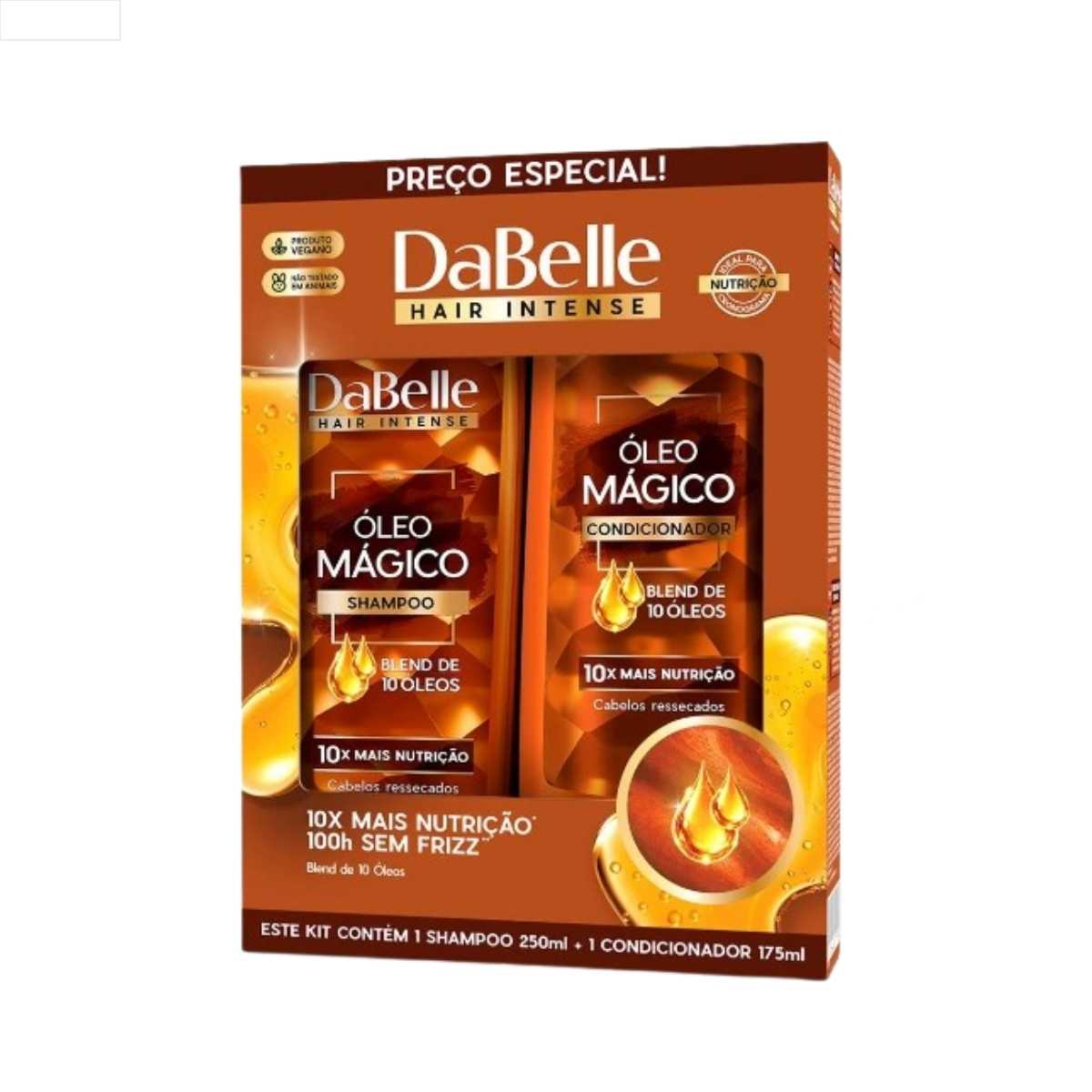 KIT SHAMPOO + CONDICIONADOR DABELLE ÓLEO MÁGICO 425ML