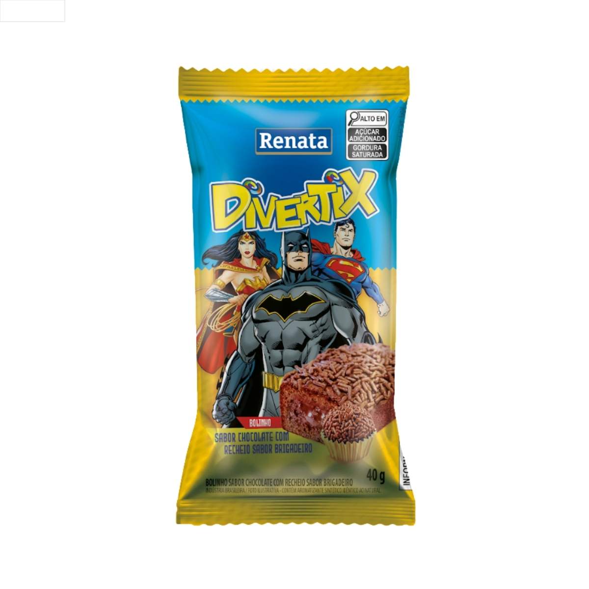 MINI BOLOS RENATA DIVERTIX  BRIGADEIRO 40G