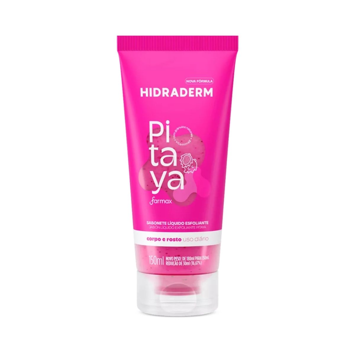 SABONETE LÍQUIDO ESFOLIANTE HIDRADERM PITAYA 150ML (6)