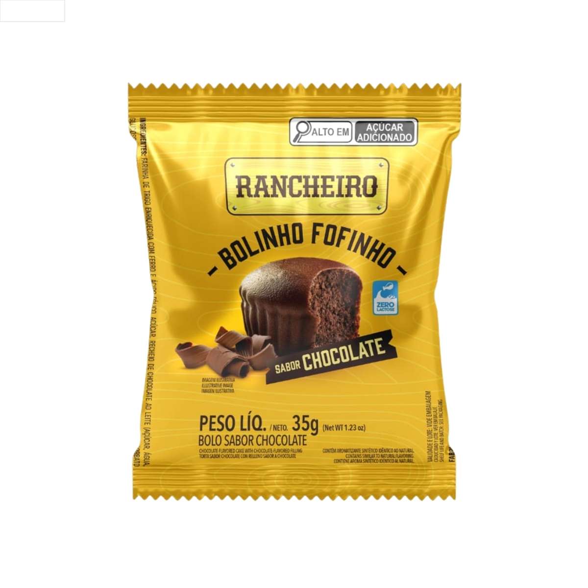 BOLINHO CHOCOLATE SEM RECHEIO 6X560G