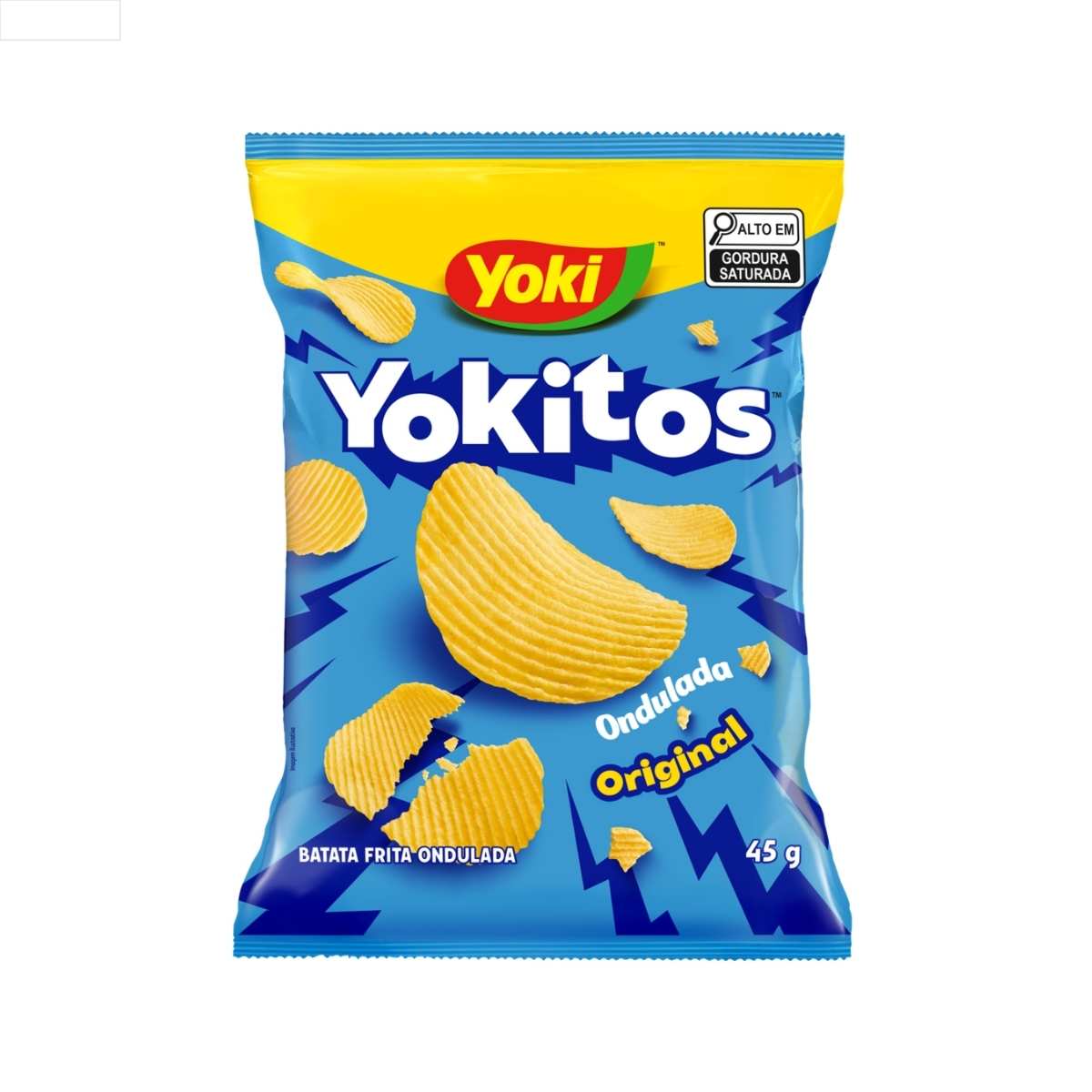 BATATA FRITA ONDULADA ORIGINAL YOKI YOKITOS PACOTE 45G