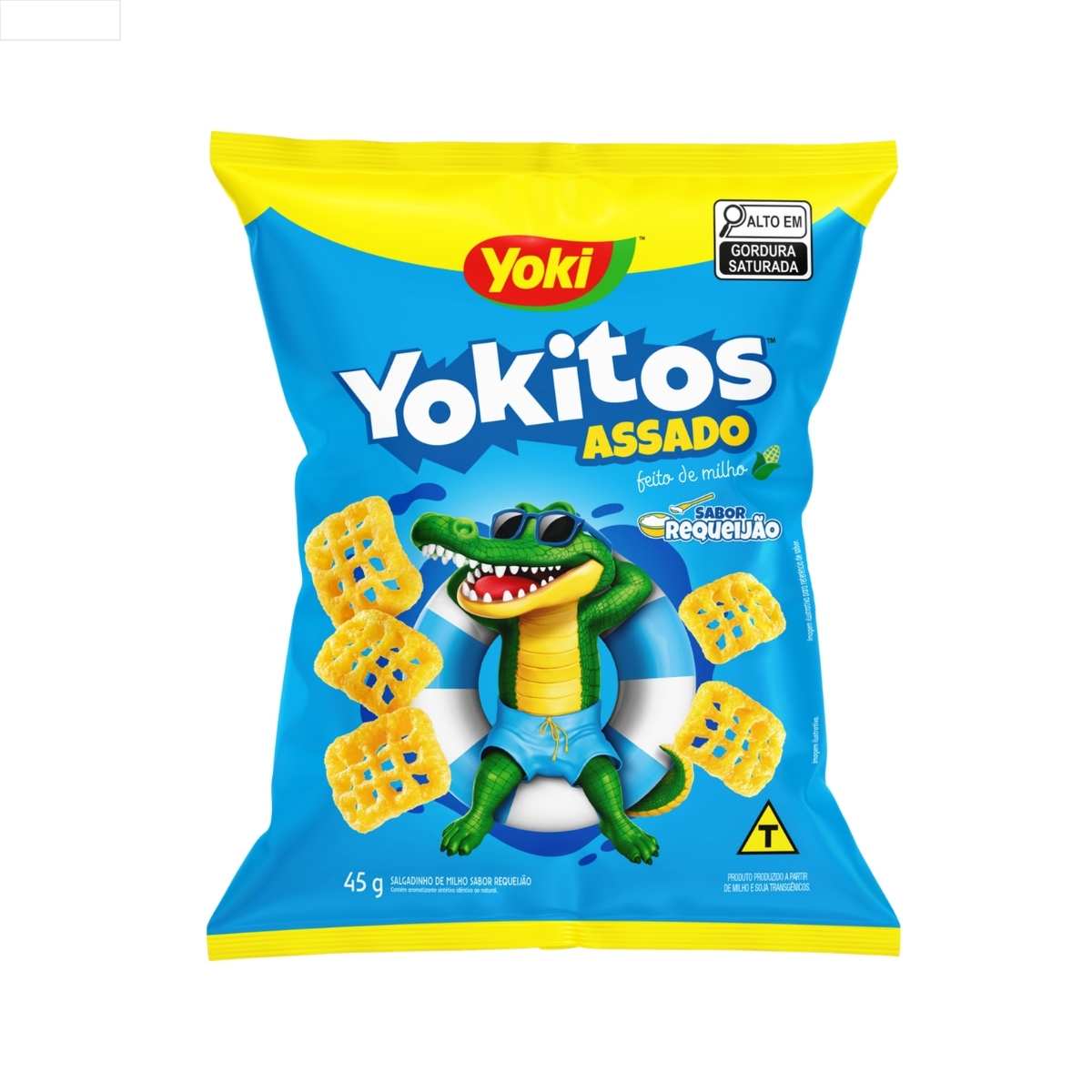 SALGADINHO DE MILHO REDINHA REQUEIJÃO YOKI YOKITOS PACOTE 45G