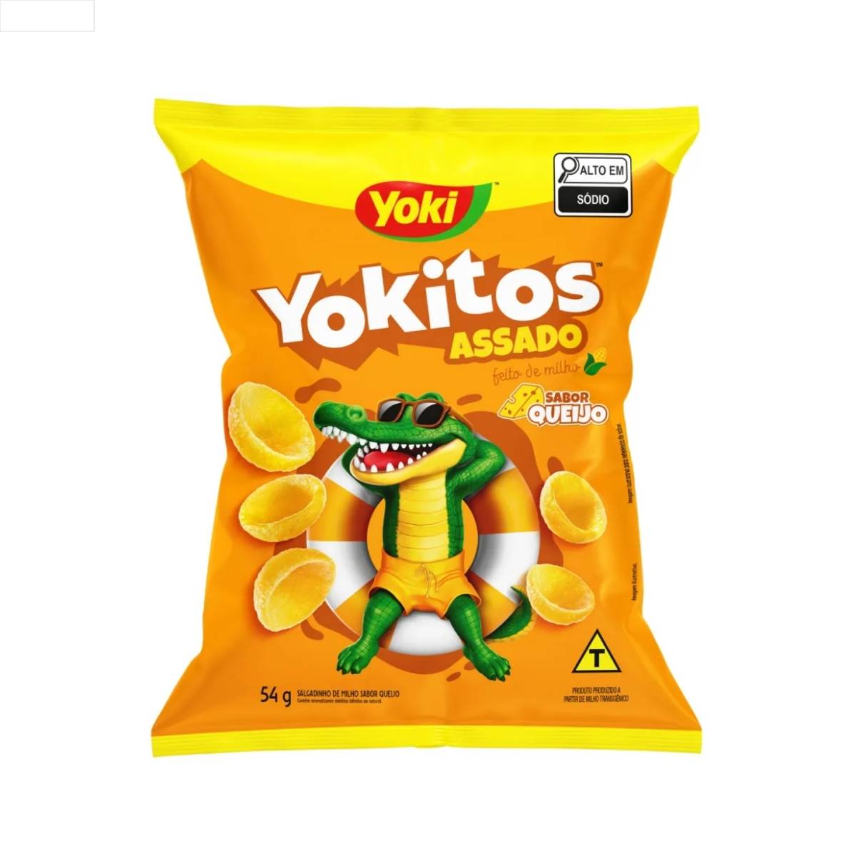 SALGADINHO DE MILHO CONCHINHA QUEIJO YOKI YOKITOS PACOTE 54G