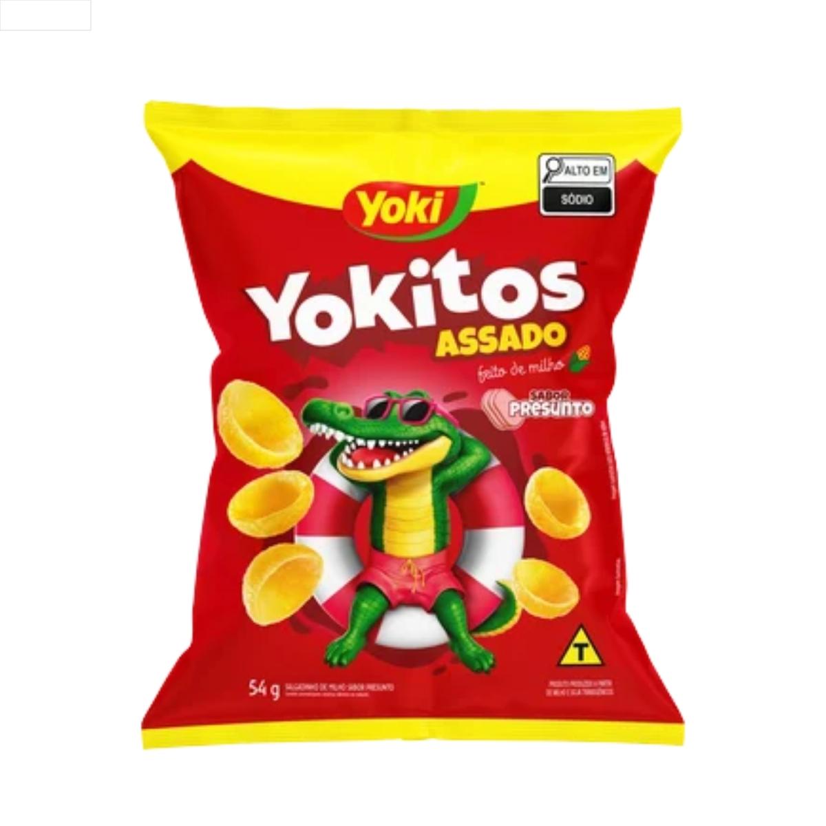 SALGADINHO DE MILHO CONCHINHA PRESUNTO YOKI YOKITOS PACOTE 54G