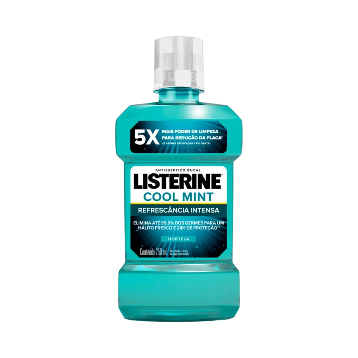 ENXAGUANTE BUCAL HORTELÃ LISTERINE COOL MINT FRASCO 250ML