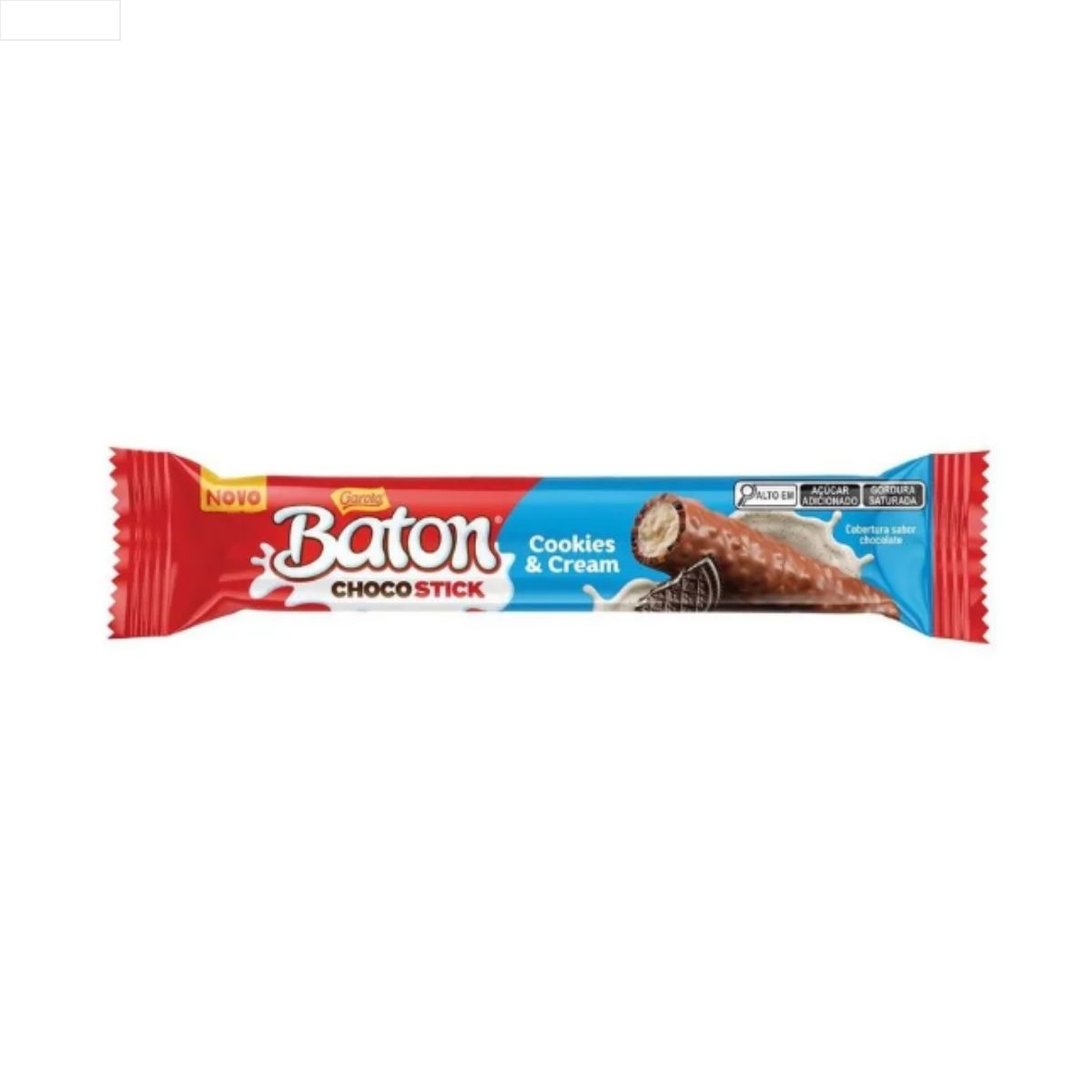 CHOCOLATE STICK BATON COOKIES & CREAM 26G 12UN (12)