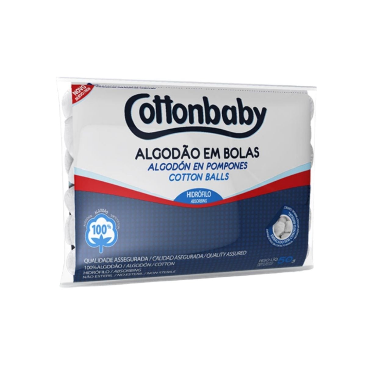 ALGODÃO EM BOLAS COTTONBABY 50G (72)