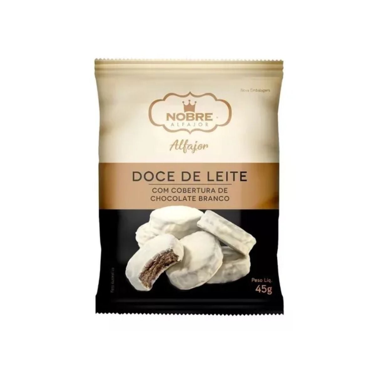 ALFAJOR NOBRE 50G CHOCOLATE BRANCO (72)