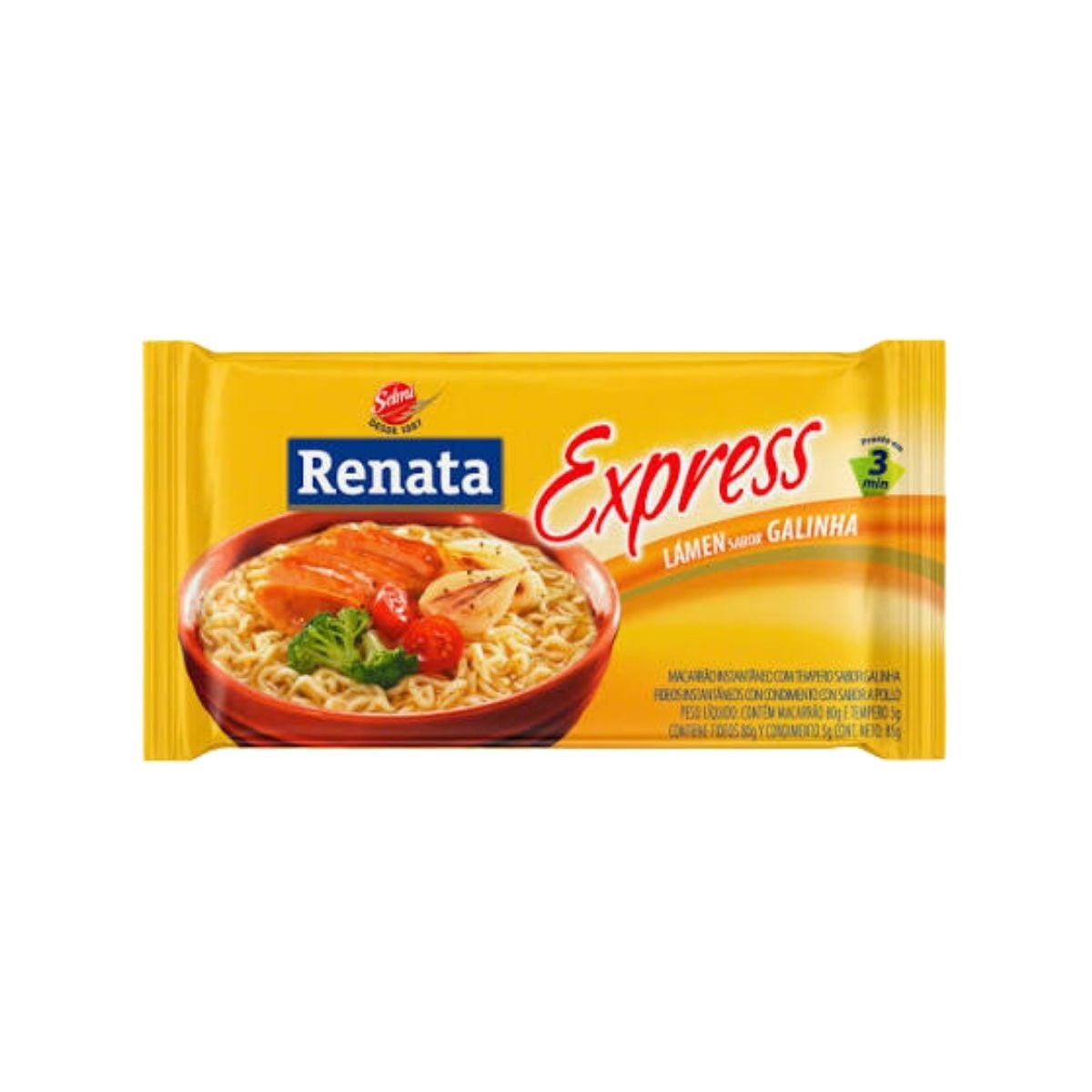 MACARRÃO INSTANTÂNEO RENATA EXPRESS GALINHA 85G (50)