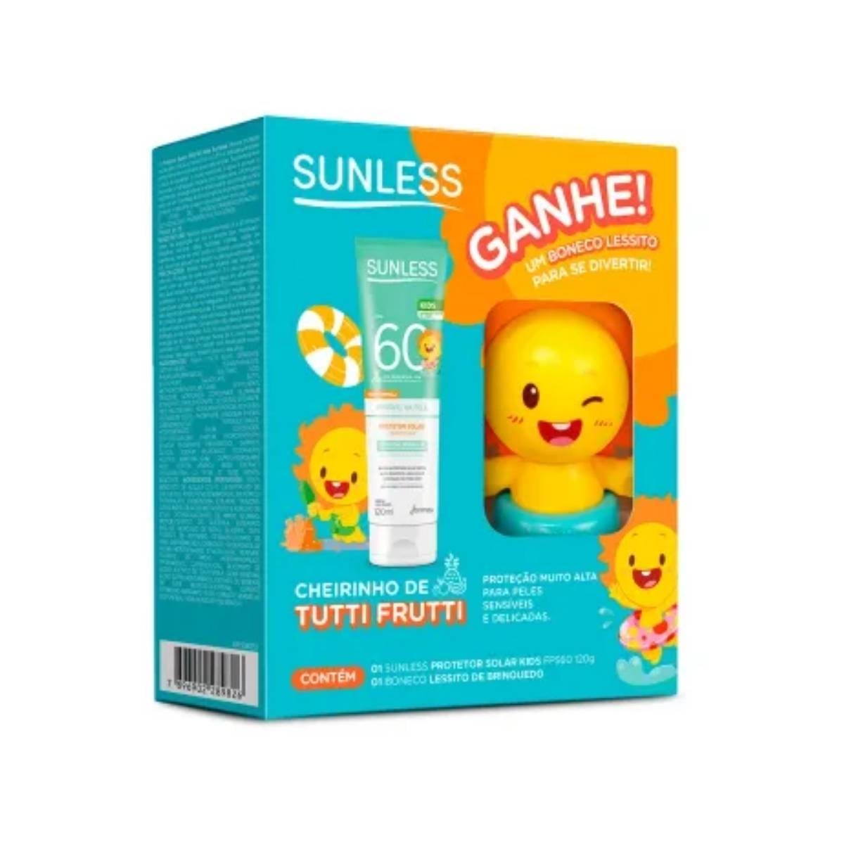 KIT PROTETOR SOLAR SUNLESS 120G FPS 60 + BONÉ LESSI (12)