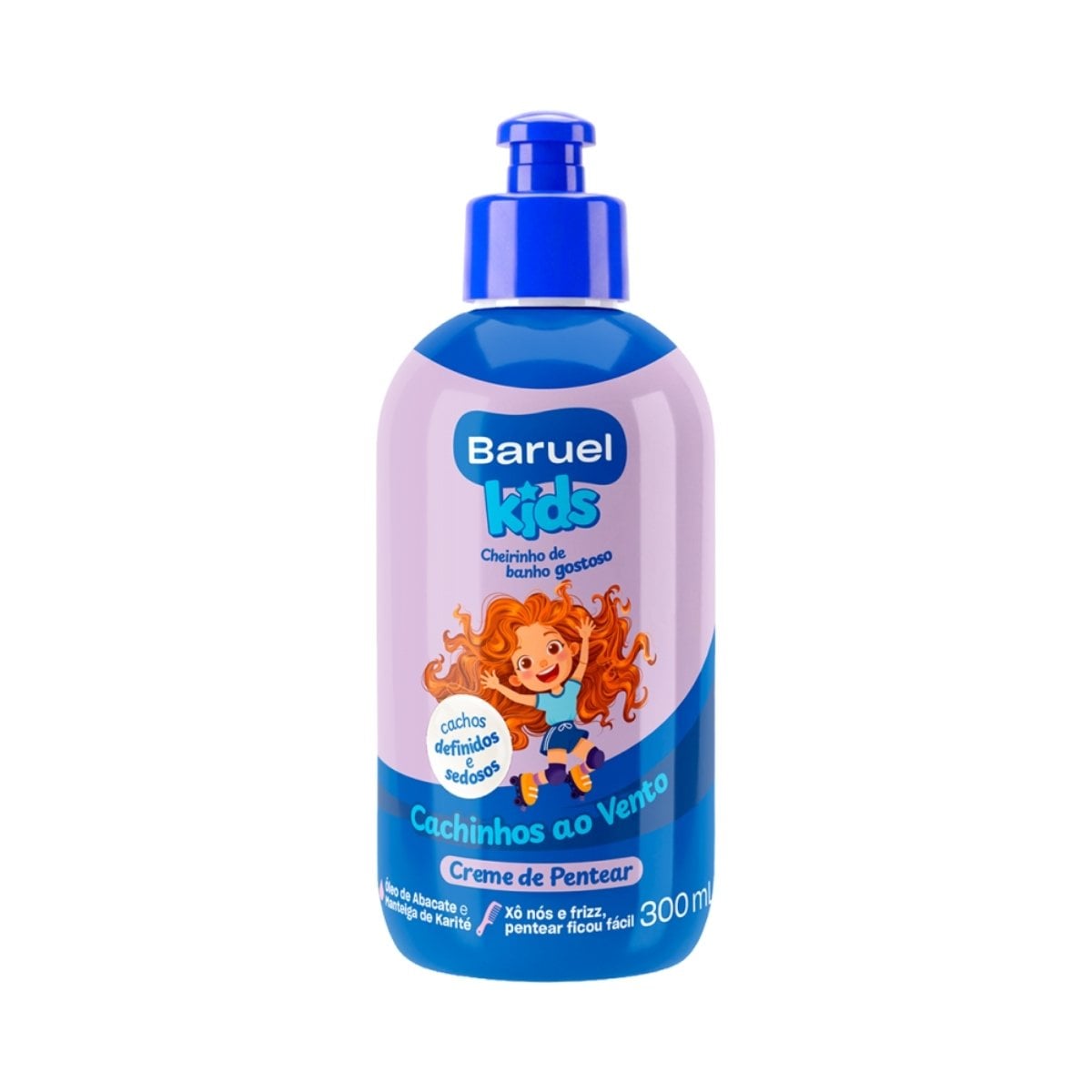 CREME PARA PENTEAR BARUEL KIDS CACHINHOS AO VENTO 300ML (12)