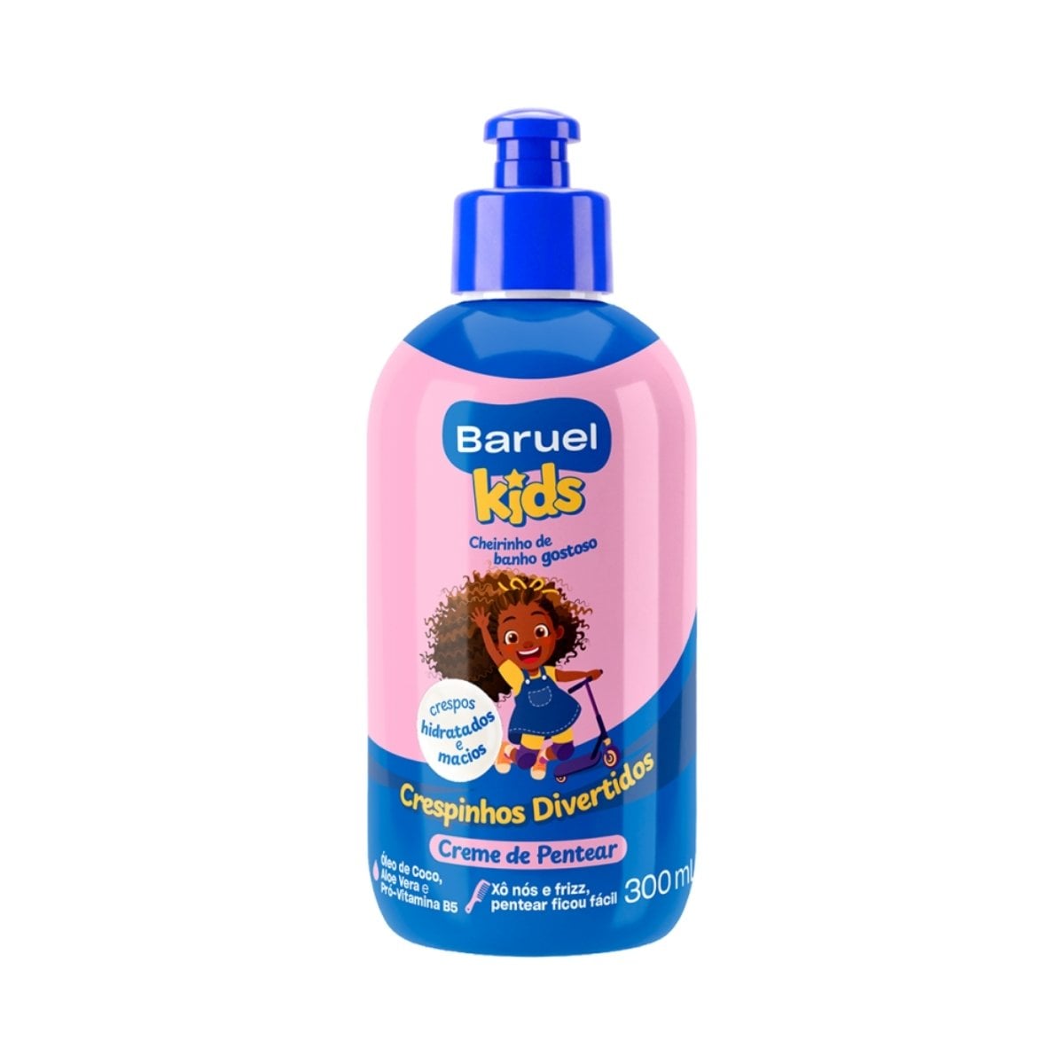 CREME PARA PENTEAR BARUEL KIDS CRESPINHOS DIVERTIDOS 300ML (12)