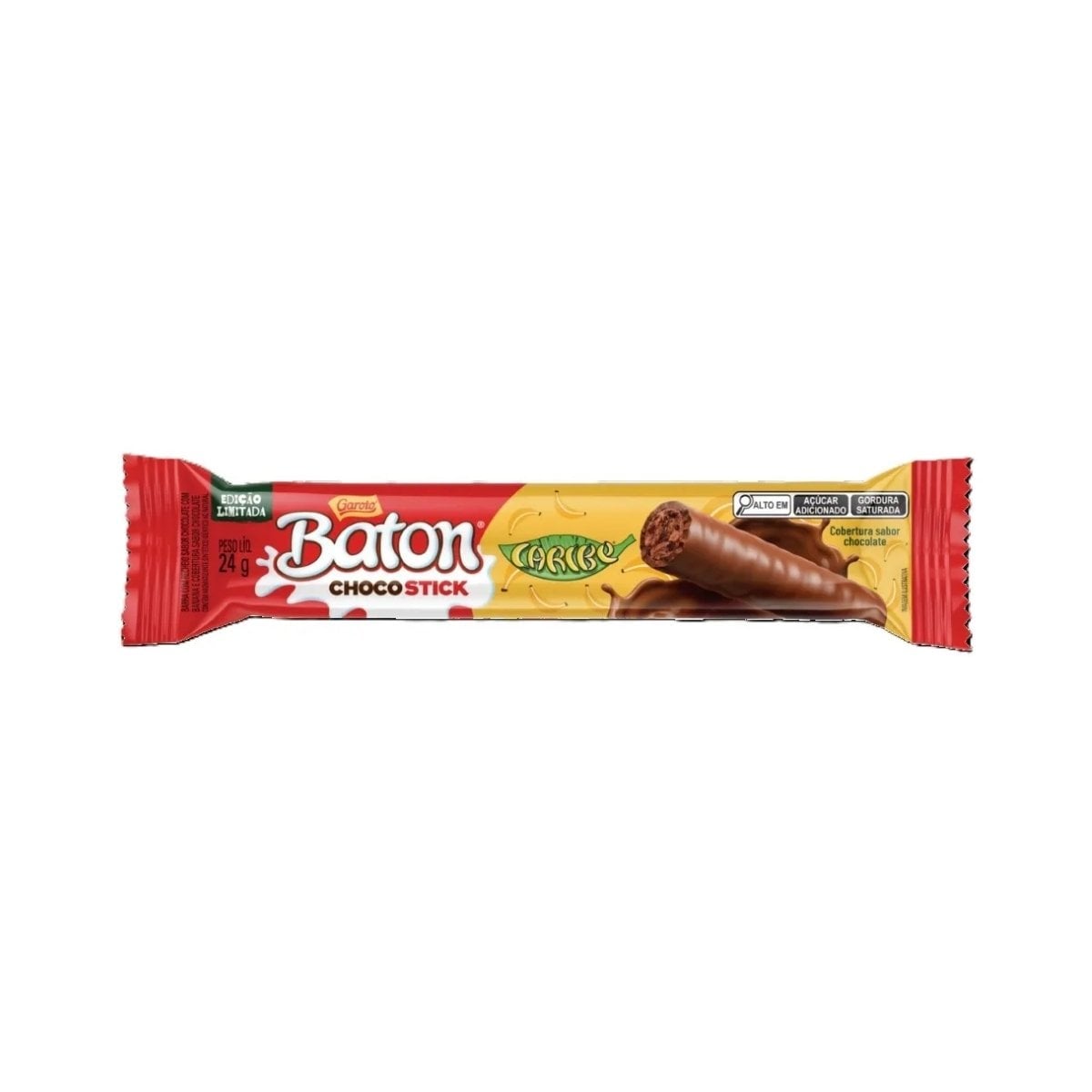 CHOCOLATE CHOCOSTICK BATON CARIBE 24G 12UN (12)